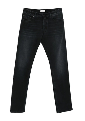 Jacob Cohën wash-effect straight-leg jeans - Black