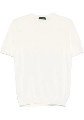Zanone knitted T-shirt - White