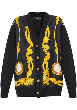 Versace wool-silk cardigan - Black
