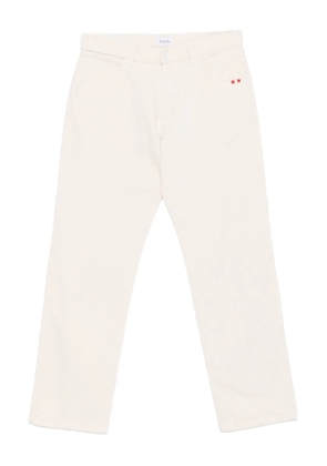AMISH James embroidered-detail jeans - Neutrals