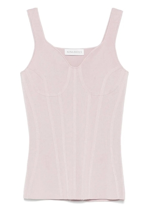 Nina Ricci panelled tank top - Pink