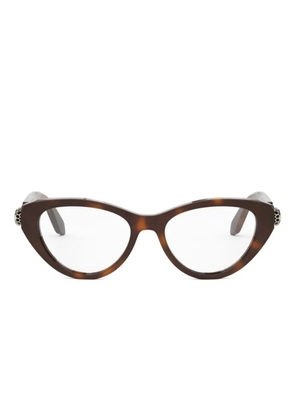 Bvlgari cat-eye glasses - Brown