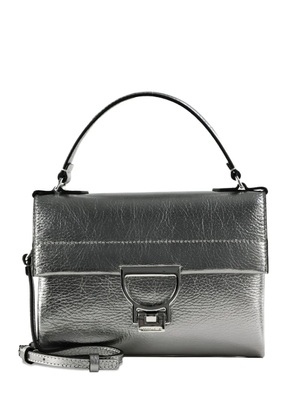 Coccinelle Arlettis metallic leather tote bag - Silver