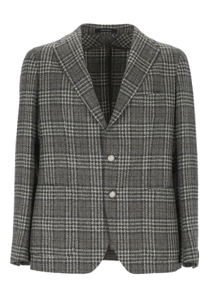 Tagliatore checked jacket - Grey