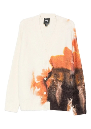 Y-3 graphic-print cardigan - Neutrals