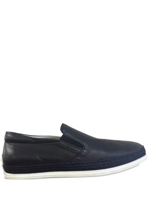 Tod's slip-on leather loafers - Blue
