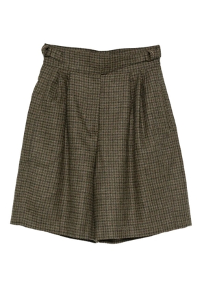 BODE Morris houndstooth shorts - Brown