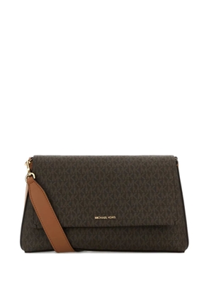 Michael Kors small monogram cross-body bag - Brown