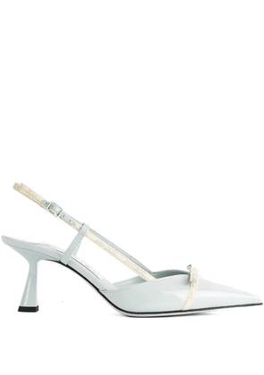 Jimmy Choo 65mm Camila patent-leather slingback pumps - Green