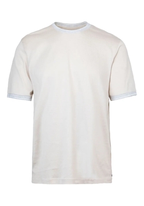 Eleventy ribbed-trim T-shirt - Neutrals