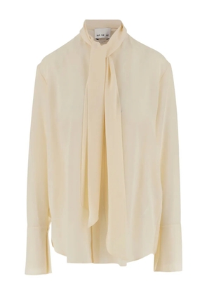 SA SU PHI bow-detailed silk blouse - Yellow