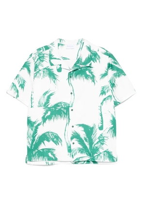 BLUE SKY INN Green Palm shirt - White