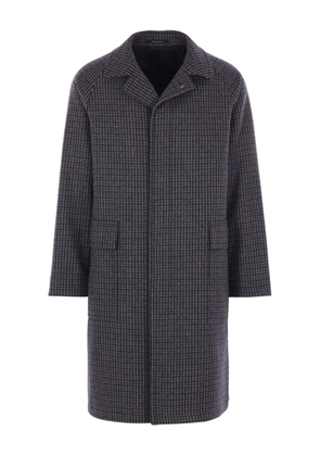 Tagliatore houndstooth-pattern coat - Blue