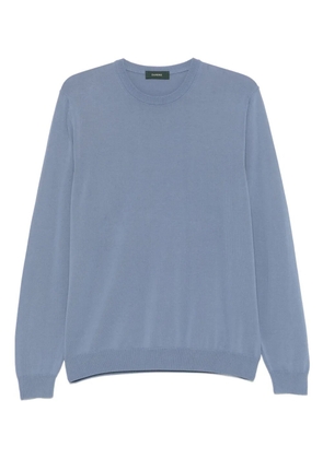 Zanone cotton crew-neck sweater - Blue