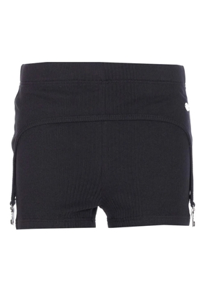 Jean Paul Gaultier ribbed-garter shorts - Black