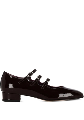Carel Paris Ariana patent leather Mary Janes ballet flats - Brown