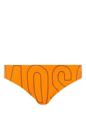 Moschino logo-print swim briefs - Orange