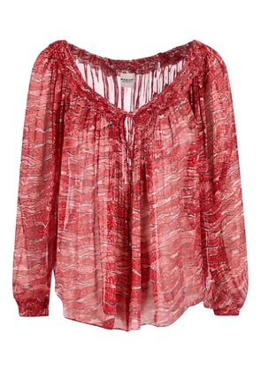 ISABEL MARANT pleated blouse - Red