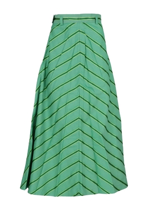 ETRO striped midi skirt - Green