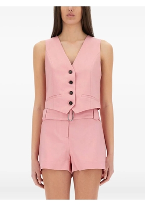 MSGM button-fastening vest - Pink