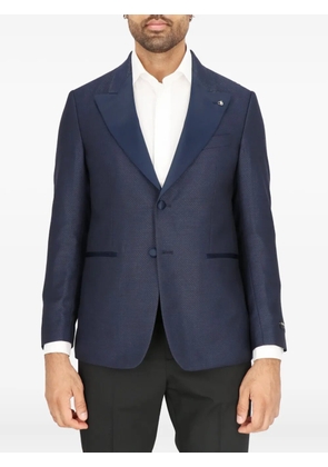 Scotch & Soda textured shawl-lapel jacket - Blue