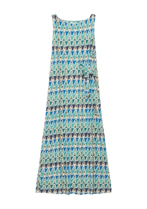 MALIPARMI geometric-print dress - Blue