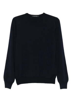 Tagliatore crew-neck long-sleeve T-shirt - Blue