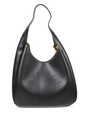 Stella McCartney logo-cut shoulder bag - Black