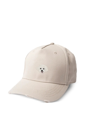 PELO FOUNDATION embroidered distressed baseball cap - Neutrals
