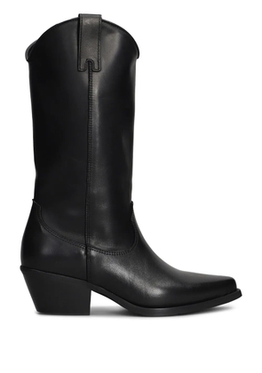 Metisse 55mm leather boots - Black