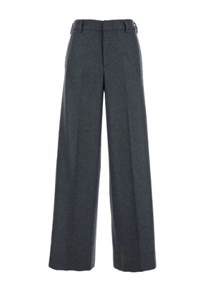 PT Torino elasticated-waist wool trousers - Grey