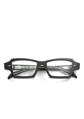 Takaori geometric-frame glasses - Black