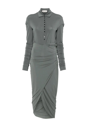 Alberta Ferretti draped jersey dress - Grey