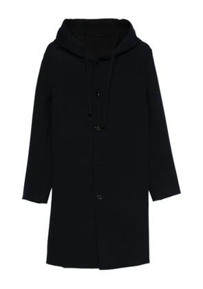 Lardini virgin wool single-breasted coat - Black
