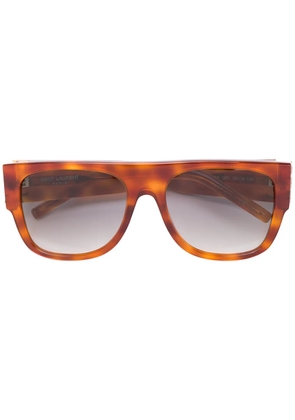 Saint Laurent Eyewear oversized sunglasses - Brown