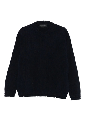 FEDERICO CINA round-neck wool sweater - Blue