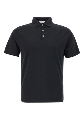 DIKTAT short-sleeve cotton polo shirt - Black