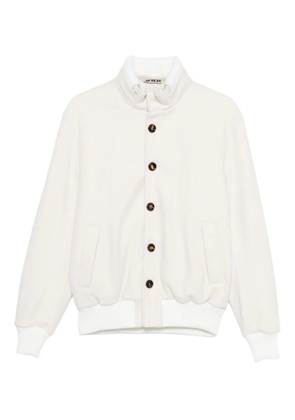 Kired button-fastening bomber jacket - Neutrals