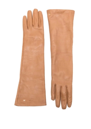 Max Mara lambskin gloves - Brown