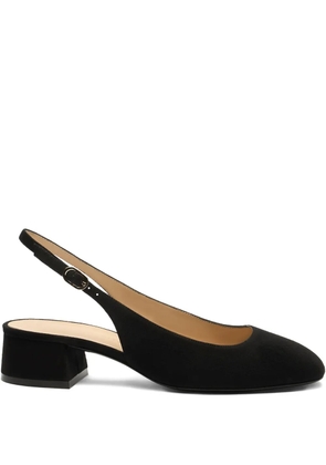 Stuart Weitzman 35 Maeve 35 slingback block-heel pumps - Black