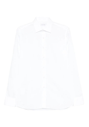 Tagliatore striped cotton shirt - White
