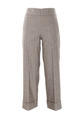 D.Exterior herringbone cuff trousers - Neutrals