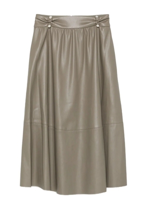 LIU JO button-detailed skirt - Grey