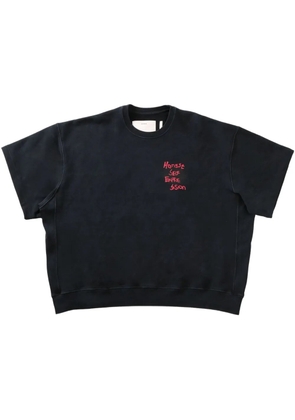 D-R-G-N text-print T-shirt - Black