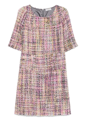 Charlott tweed midi dress - Pink