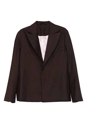 Séfr peak-lapels blazer - Brown