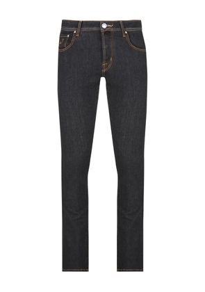 Jacob Cohën five-pocket contrast-stitch jeans - Blue