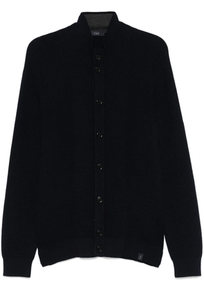 Fay waffle-knit cardigan - Blue