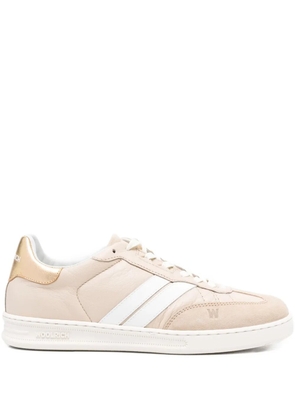 Woolrich Doubleu leather-stripe sneakers - Neutrals