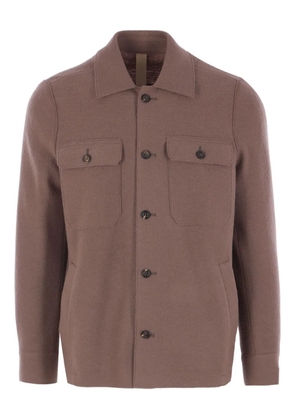 Eleventy wool shirt - Brown